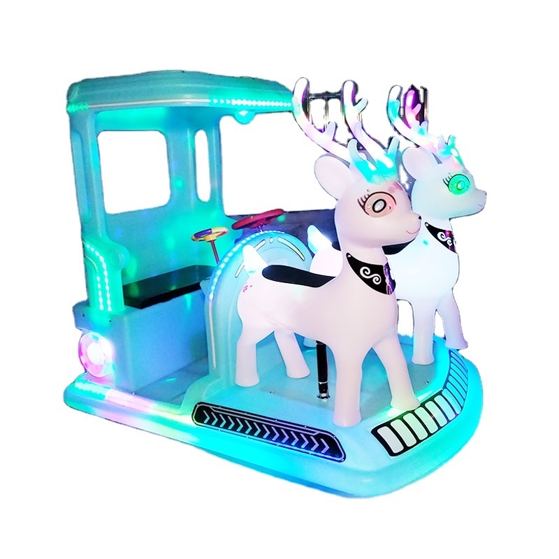 The newest bumper car Unicorn mini amusement park ride copter bumper car kids electric car Amusement Park Rides Kids  Excavator