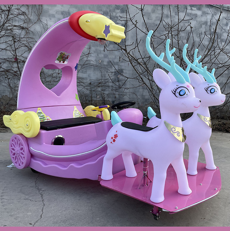 2023 Hot sales New Arrival Moon Deer Amusement Park Rides Parent Child new elks Bumper Cars