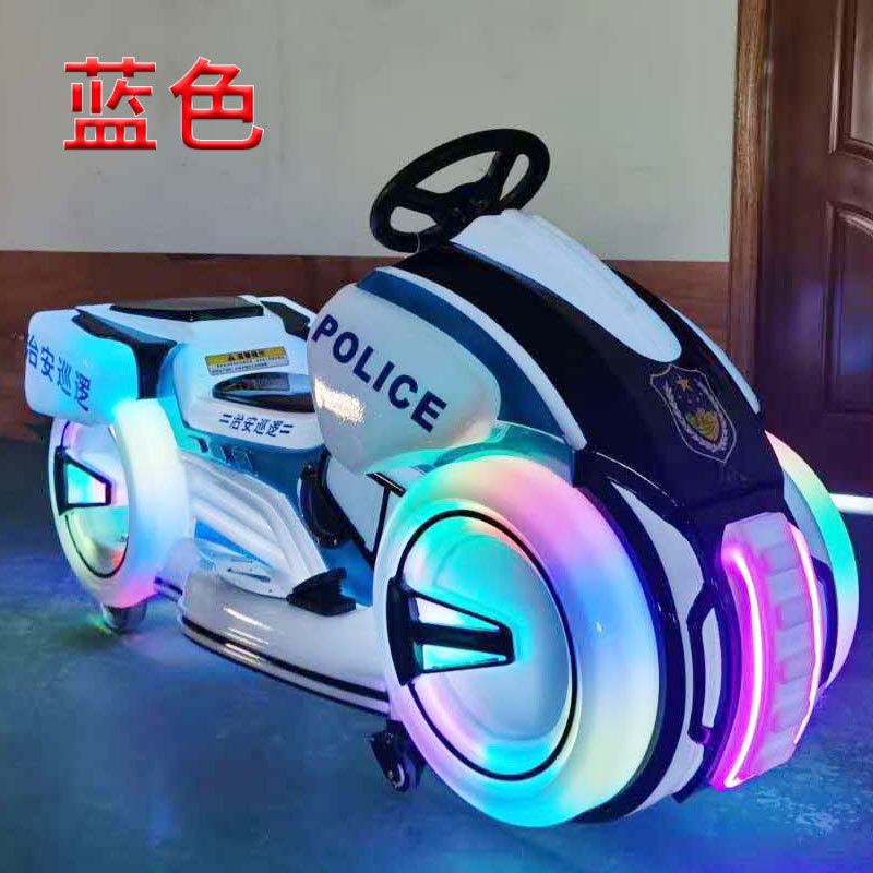 Kiddie Rides Coin Operated Amusement Park Rides Electric Police Motorcycle Outdoor Playground Kiddie Rides for sale