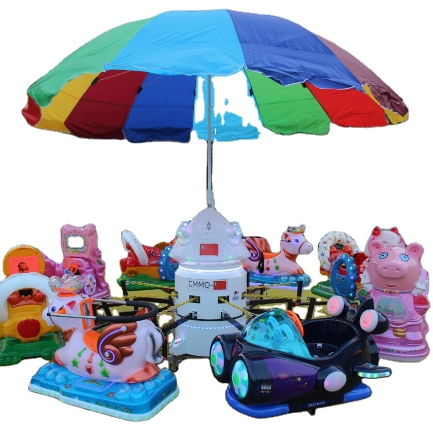 China Factory Supply children motor plastic carousel amusement park merry go round carousel