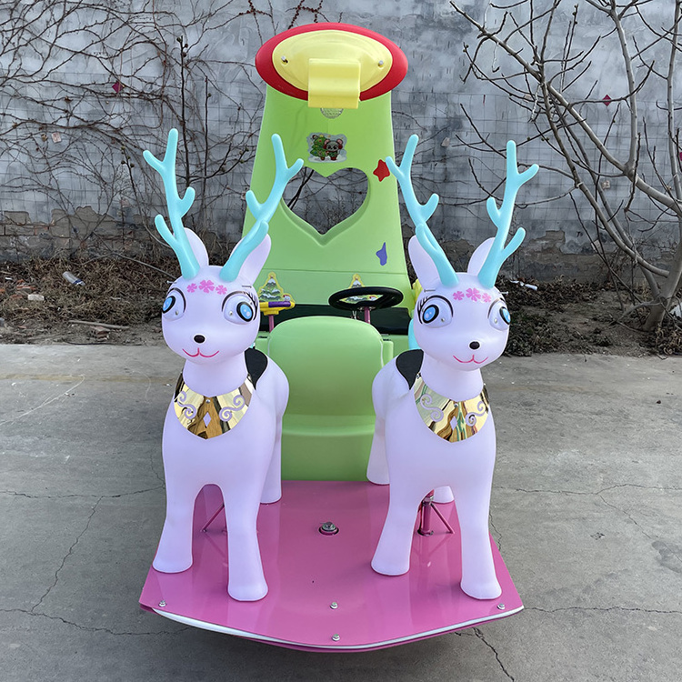 2023 Hot sales New Arrival Moon Deer Amusement Park Rides Parent Child new elks Bumper Cars