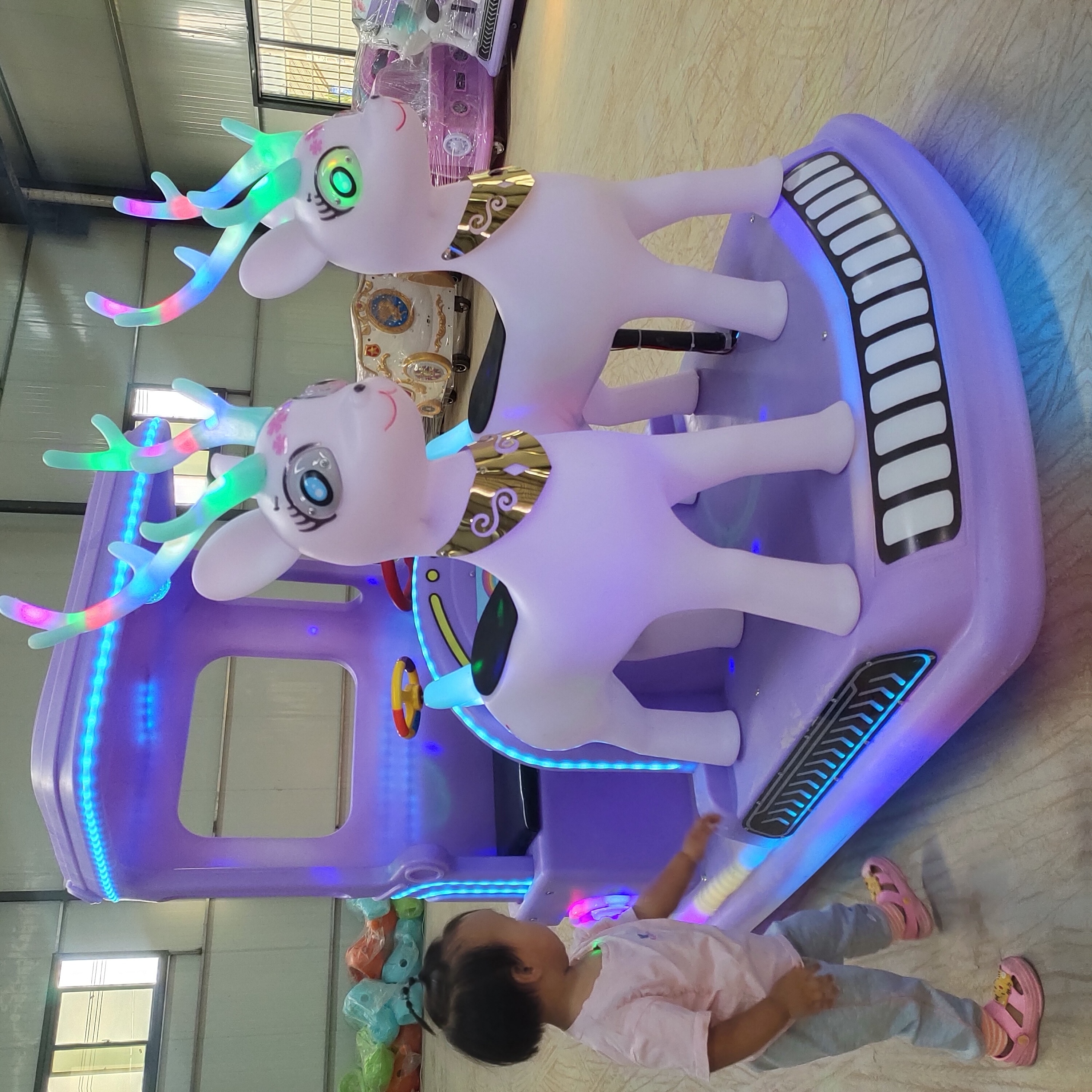 The newest bumper car Unicorn mini amusement park ride copter bumper car kids electric car Amusement Park Rides Kids  Excavator