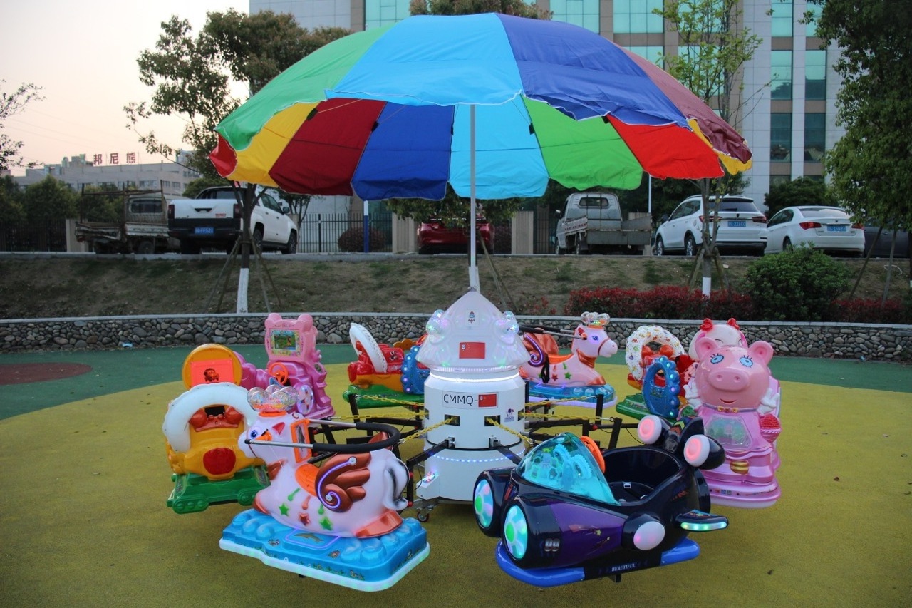 China Factory Supply children motor plastic carousel amusement park merry go round carousel