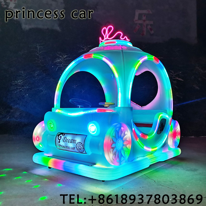 Amusement Park Rides Children Game Machine Toy Game Bumper Car Kid Princess Car