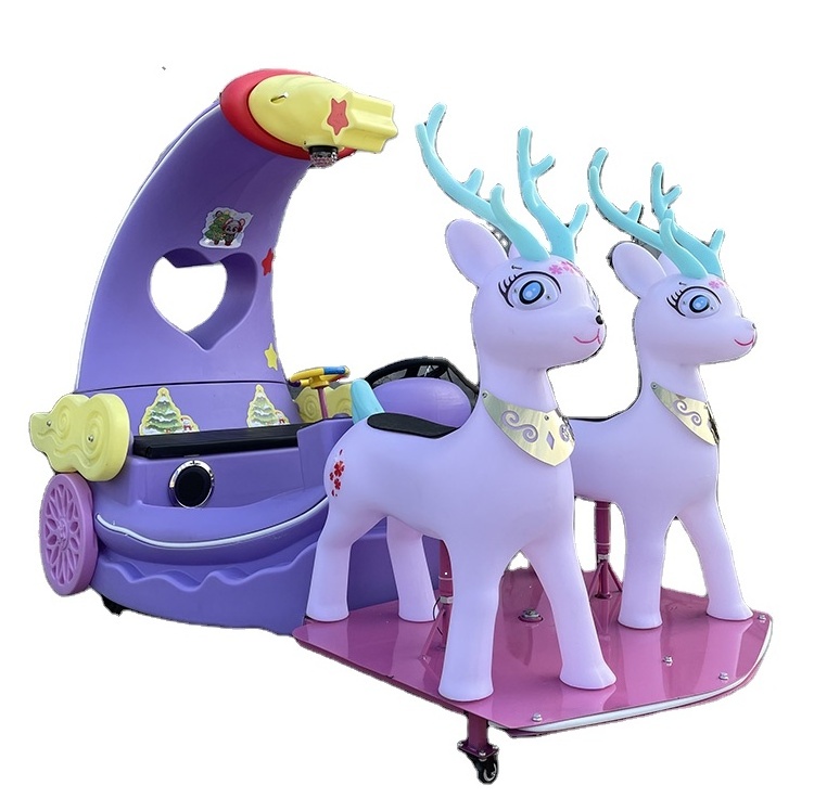 2023 Hot sales New Arrival Moon Deer Amusement Park Rides Parent Child new elks Bumper Cars