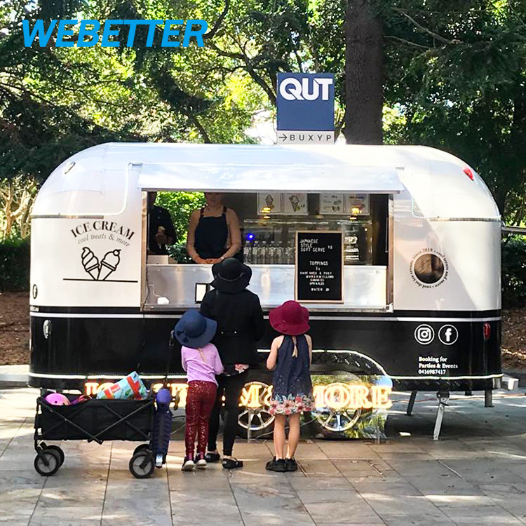 WEBETTER mobile fast food truck ice cream truck coffee car with VIN