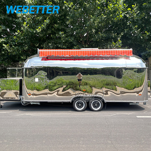 Alibaba Most Popular Food Trailer Manufacturer Stainless steel Remolque Camion De Comida Movil Airstream Food Truck For Sale EU