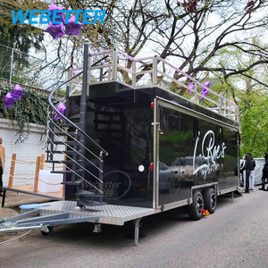 WEBETTER 2 story mobile cocktail juice bar trailer food caravan fully equipped mobile beer bbq food truck trailers for sale