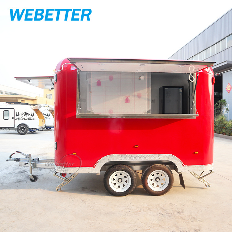 WEBETTER Taco Hotdog Cart Mobile Roasted Chicken Snack Machines Vending Carts Food Trailer