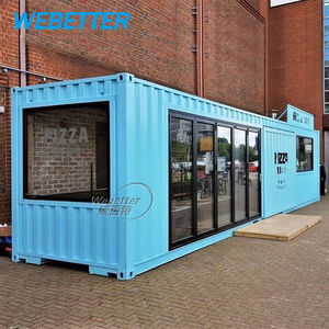 WEBETTER Prefab Restaurant Outdoor Fast Food Kiosk Container Restaurant Movable Shipping Container Shops For Sale