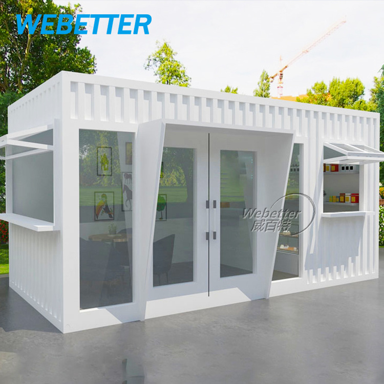 WEBETTER Prefabricated Cabin Restaurant Outdoor Bar 20ft Pop Up Container Coffee Shop Restaurant