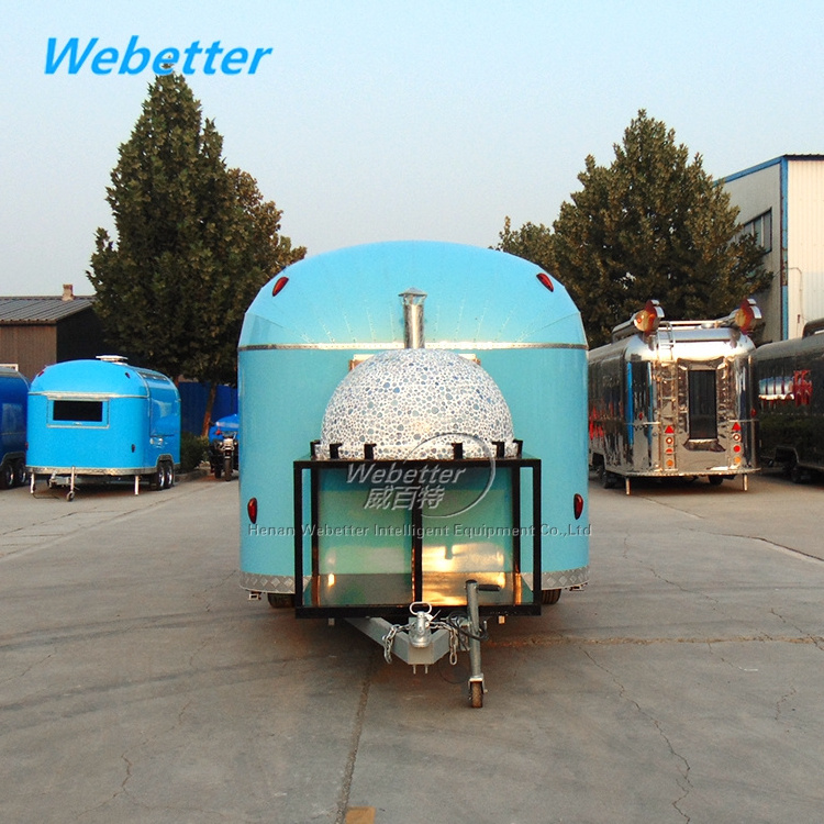 WEBETTER Mobile Catering Trailer Snack Burger van Mobile Food Street Hotdog Pizza Cart