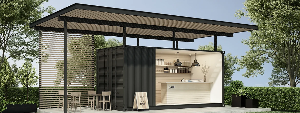 20ft 40ft Folding Shipping Container Coffee Shop Luxury Shipping Container Bar Fast Food Restaurant With Kitchen For Sale