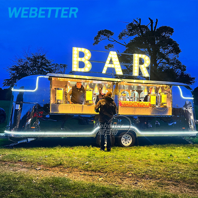 WEBETTER Custom Restaurant Mobile Tout Equipe Popcorn Outdoor Mobile Food Cart Trailer Truck Icecream Food Bar Truck For Sale