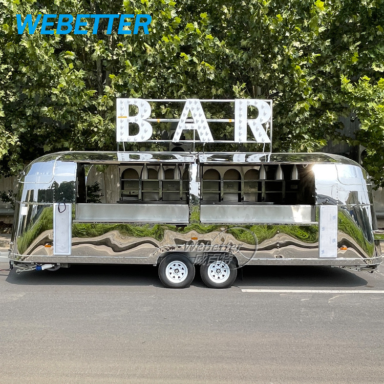 WEBETTER Custom Restaurant Mobile Tout Equipe Popcorn Outdoor Mobile Food Cart Trailer Truck Icecream Food Bar Truck For Sale