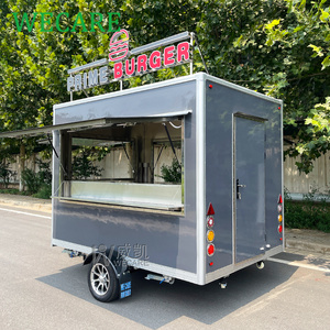 WECARE Custom Small Size Mobile Burger Fast Food Truck Snack Bar Dining Car Fully Equipped Bakery Burger Concession Food Trailer