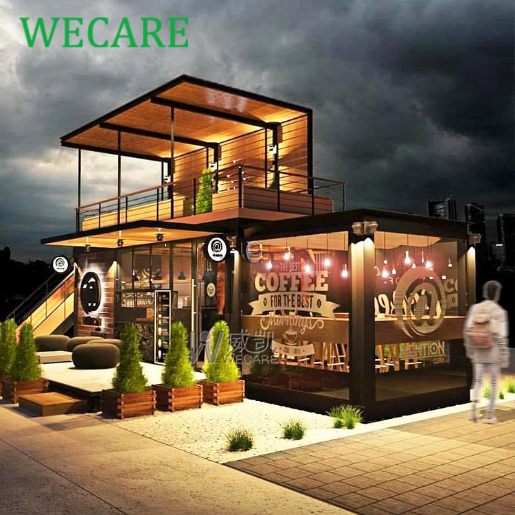 Custom Container Bar Store Prefabricates Coffee Container House Mobile Container Restaurant Food BBQ Shops Outdoor Tiny House