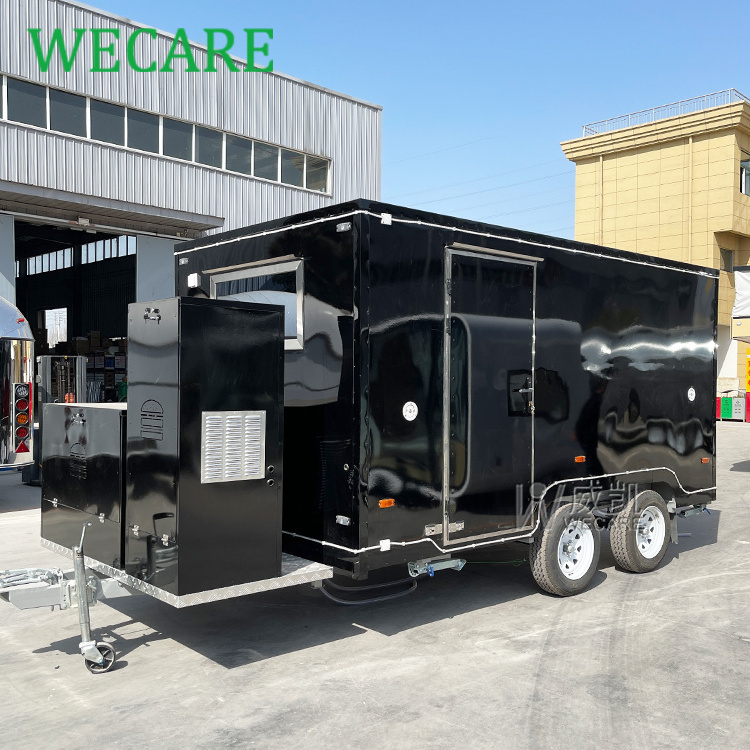 Wecare Concession Street Burger Fast Food Car Crepe Hot Dog Coffee Trailer Remolque De Comida Food Truck Mobile Food Trailer