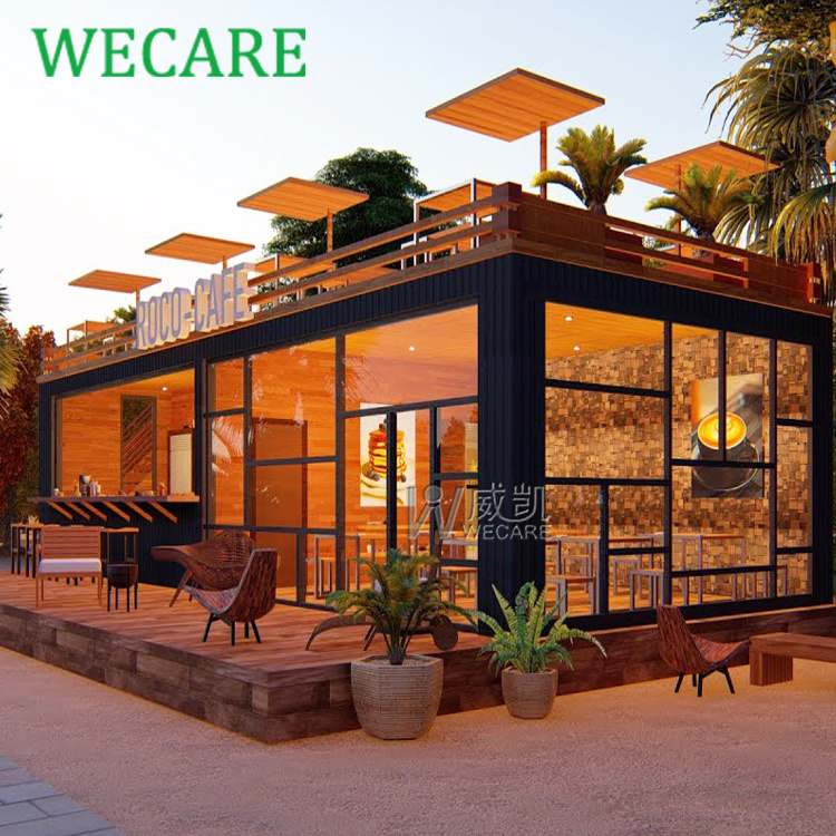 Custom Container Bar Store Prefabricates Coffee Container House Mobile Container Restaurant Food BBQ Shops Outdoor Tiny House