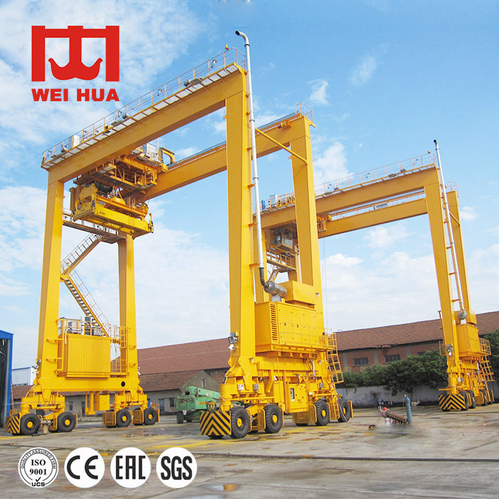 RTG Crane Price 30 ton 40 ton 50 ton 60 ton 70 ton 80 ton Straddle Carrier Port Container Rubber Tyre Gantry Crane