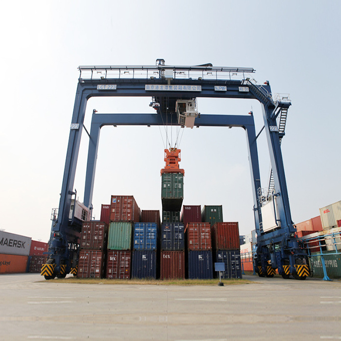 RTG Crane Price 30 ton 40 ton 50 ton 60 ton 70 ton 80 ton Straddle Carrier Port Container Rubber Tyre Gantry Crane