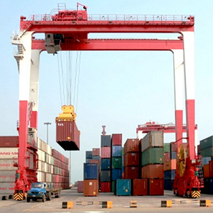 Top Quality Rubber Tyred Container Gantry Crane 40 Ton 50 Ton Rtg Container Straddle Carrier Price