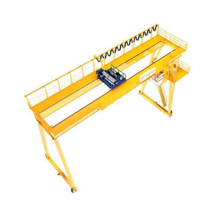 Steel structure heavy load double beam 80 ton 100 ton european gantry crane remote control