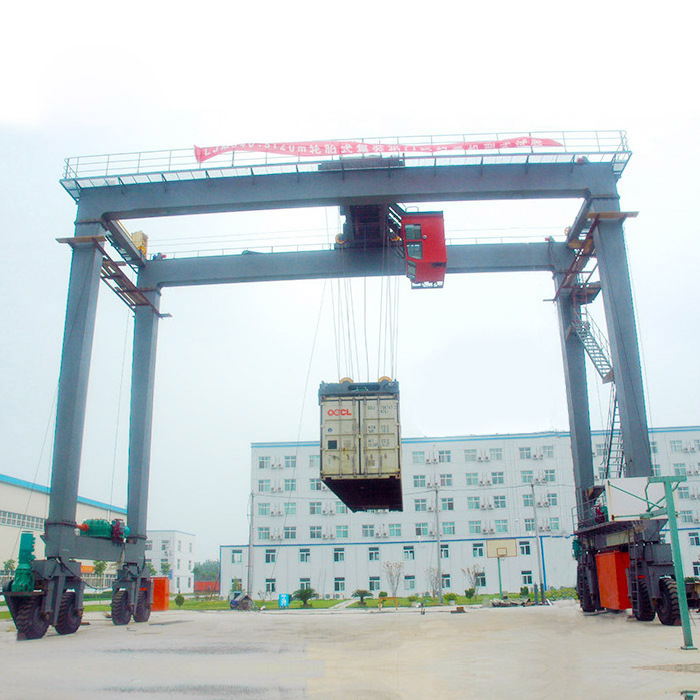 80 ton RTG crane 60 ton rubber tyre container gantry crane 40 ton 50 ton straddle carrier price