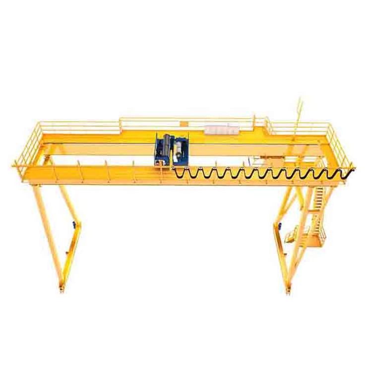 Steel structure heavy load double beam 80 ton 100 ton european gantry crane remote control