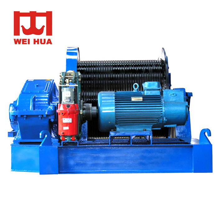 Hot Sale Wakeboard winch steel wire rope electric windlass 50 ton hydraulic winch for hot sell