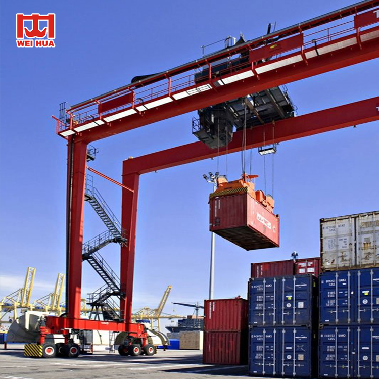 20 Ton 40 Ton 50Ton 60 ton RTG Crane 30 ton Straddle Carrier Container Rubber Tyre Gantry Crane Price