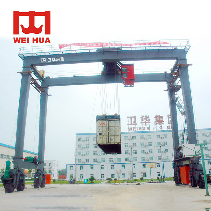 20 Ton 40 Ton 50Ton 60 ton RTG Crane 30 ton Straddle Carrier Container Rubber Tyre Gantry Crane Price