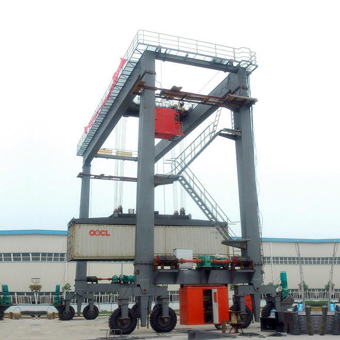 80 ton RTG crane 60 ton rubber tyre container gantry crane 40 ton 50 ton straddle carrier price