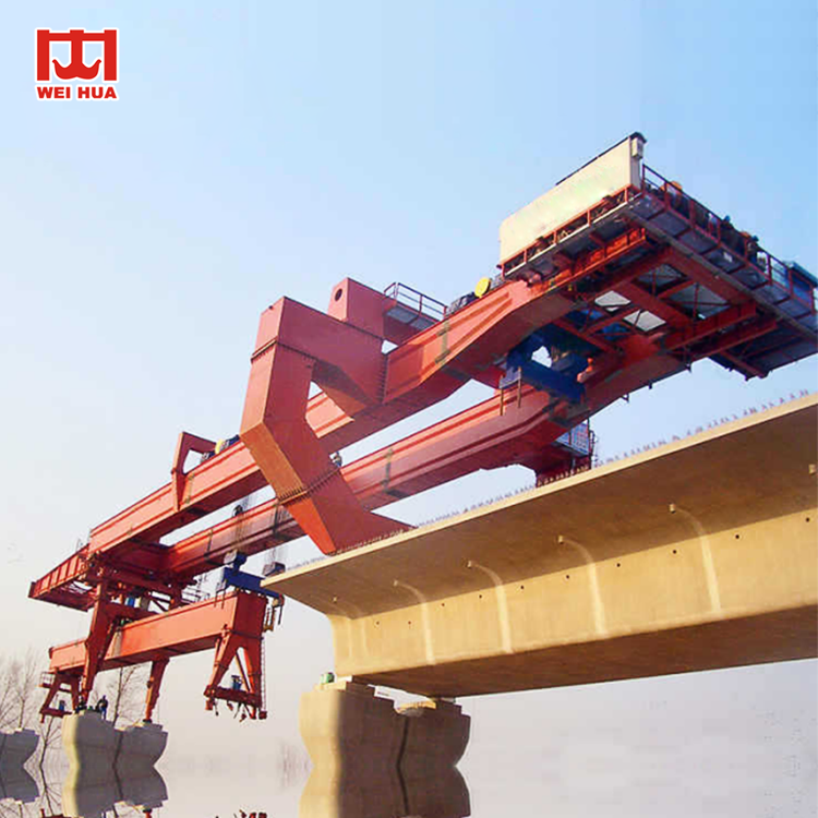 Weihua Crane Beam launcher used in bridge construction & Highway bridge erecting crane concrete beam launching