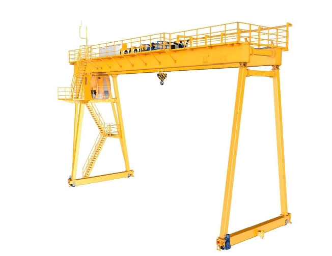 Steel structure heavy load double beam 80 ton 100 ton european gantry crane remote control