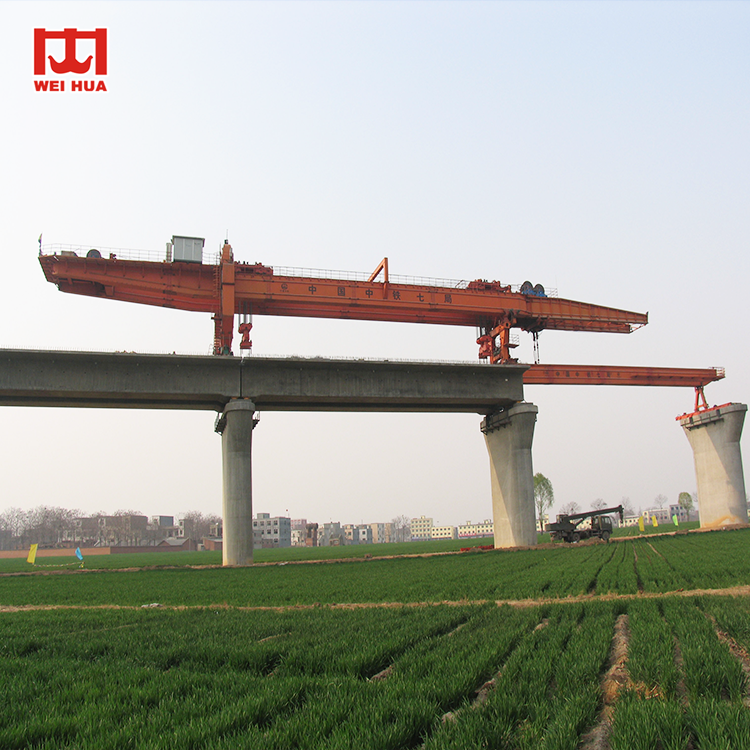 Weihua Crane Beam launcher used in bridge construction & Highway bridge erecting crane concrete beam launching