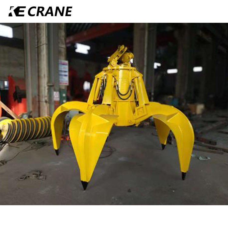 Hot Selling Double Wired Mechanical Orange Peel Grab Scrap Orange Peel Grab Bucket