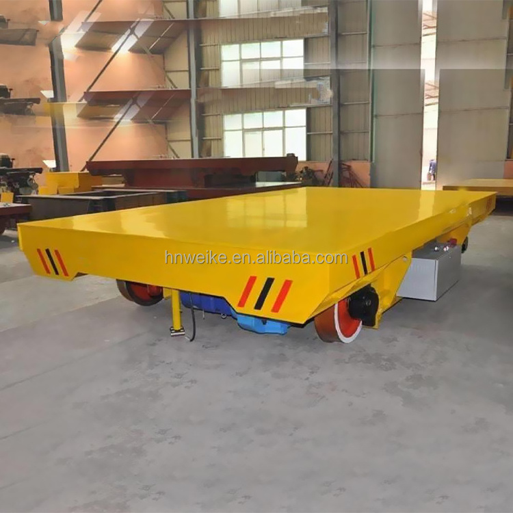 rail cargo transfer cart electric roll handling Track transfer cart