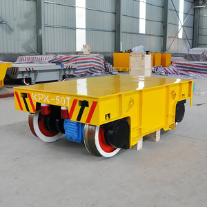 steerable transfer trolley for die plant cargo handling 5 ton