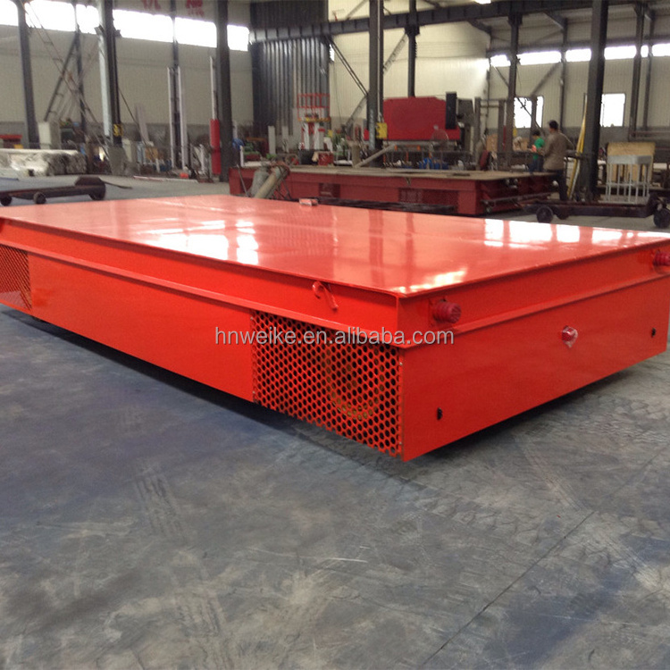 rail cargo transfer cart electric roll handling Track transfer cart