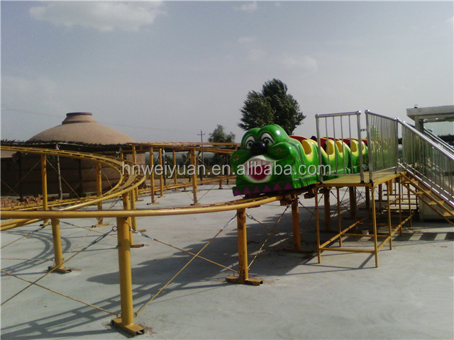 Amusement Park Equipment Wacky Worm Kids Roller Coaster for Sale 5kw Baby Indoor Roller Coaster HEN Monorail Transport System