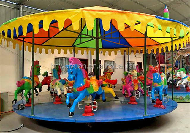 electric fiberglass carousel horses for sale amusement cheap  kids carousel for sale