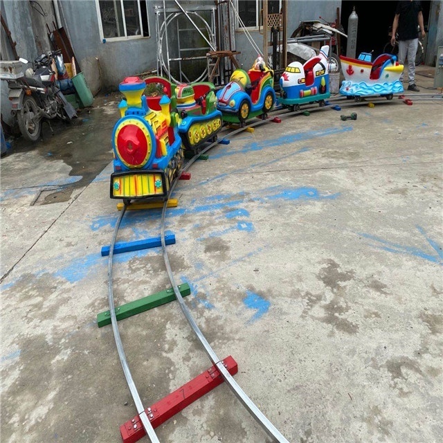 Kiddie Amusement Park Rides Amusement Rail Train Rides for Kids CE Certificate Outdoor and Indoor Kids Amusements Electric Rides