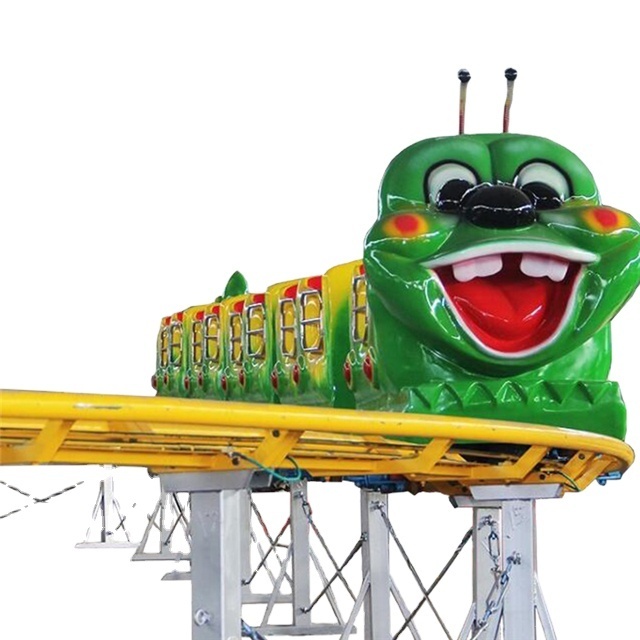 Amusement Park Equipment Wacky Worm Kids Roller Coaster for Sale 5kw Baby Indoor Roller Coaster HEN Monorail Transport System