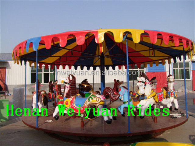 12 seats  portable amusement kiddie ride carousel rides for sale