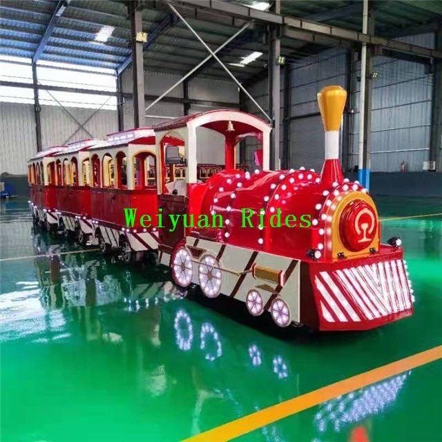 Amusement Park Sightseeing Game Tourist Road Train Electric Trackless Train Rides Waterproof Customized Zhengzhou Park Indoor