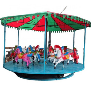 electric fiberglass carousel horses for sale amusement cheap  kids carousel for sale