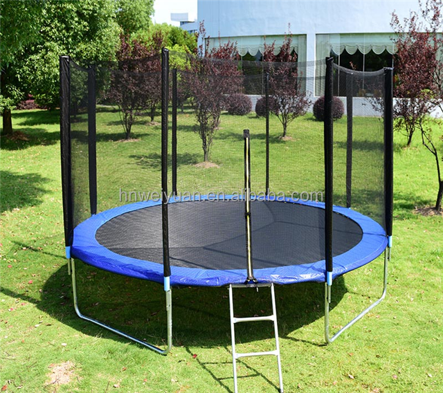 14 Ft Simple Installation Quality Assurance Indoor Round Trampoline With Safe Net