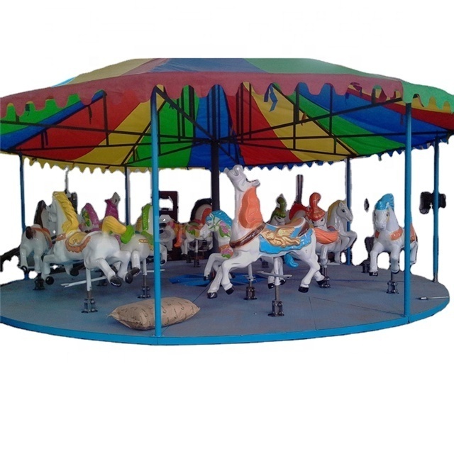 12 seats  portable amusement kiddie ride carousel rides for sale