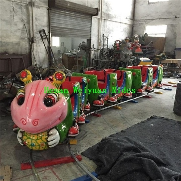 220V CE Certificate Zhengzhou Amusement Machine Amusement Park Ride on Train with Track for Kids Ant Design Track Train 1.5kw